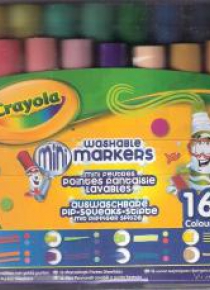 Flamastry zmywalne szalone kształty 16 kol CRAYOLA