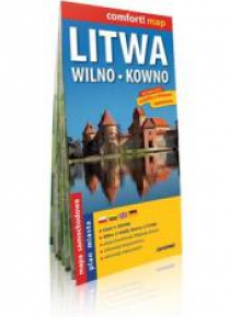 Comfort!map Litwa, Wilno, Kowno 1:700 000 mapa