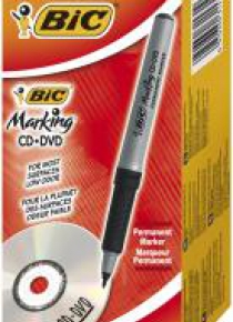 Marker Marking CD/DVD czarny (12szt) BIC