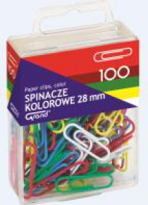 Spinacze kolorowe 100szt GRAND