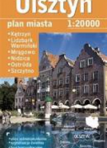 Plan miasta Olsztyn +6 1:20 000 DEMART w.2016