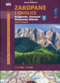 Zakopane Krupówki Giewont i Kasprowy plan miasta