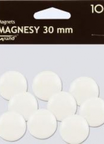 Magnes 30mm biały 10szt GRAND