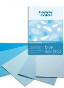 Blok A4/20K Deco Blue 170g HAPPY COLOR