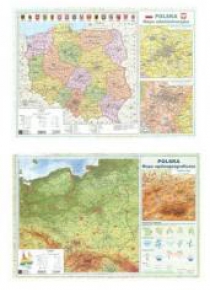 Mapa Polski A2 Dwustronna laminowana ART-MAP