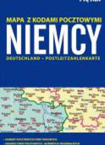 Niemcy 1:1 000 000 mapa z kodami pocztowymi