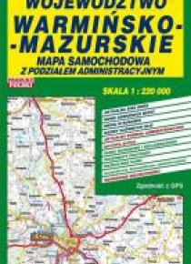 Województwo Warmińsko-Mazurskie 1:220 000 mapa