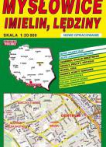 Mysłowice, Imielin, Lędziny 1:20 000 plan miasta