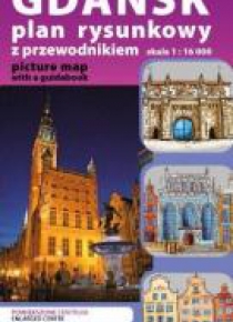 Plan kieszonkowy rys. - Gdańsk w.pol-ang 1:16 000