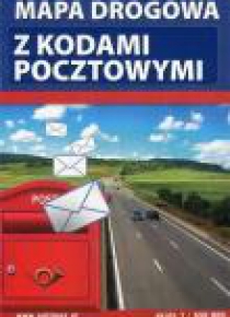 Polska mapa drogowa z kodami pocztowymi 1:650 000