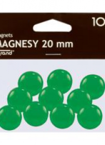 Magnes 20mm zielony 10szt GRAND