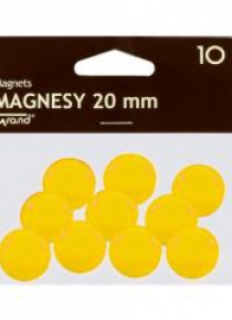 Magnes 20mm żółty 10szt GRAND