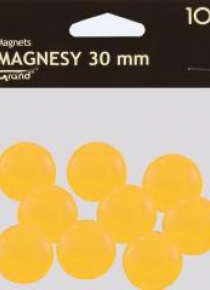 Magnes 30mm żółty 10szt GRAND