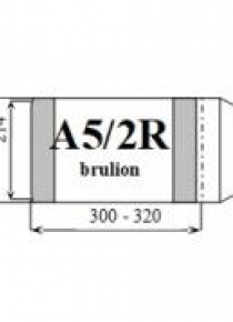 Okładka brulion regulowana A5/2R (25szt) D&D