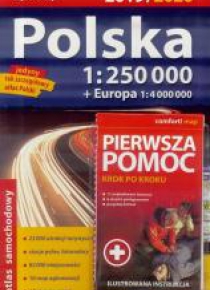 Atlas samochodowy Polska 2019/20 + Pierwsza pomoc