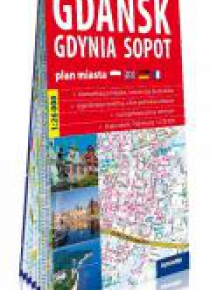 Plastic map Gdańsk, Gdynia, Sopot 1:26 000