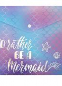 Teczka A4 holograficzna I'd rather be a mermaid