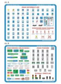 Podkładka edu. 060 - Znaki informacyjne, poziome..