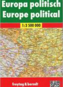 Mapa polityczno-drogowa. Europa 1:3 500 000