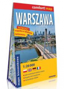 Comfort!map Warszawa 1:26 000 mapa kieszonkowa