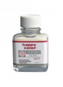 Werniks akrylowy 75ml przezrocz. Matt HAPPY COLOR