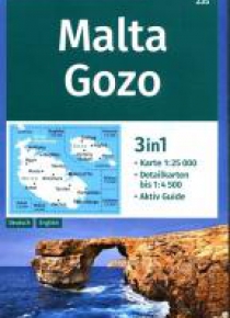 Malta, Gozo 3w1 1:25 000 Kompass