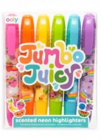 Flamastry pachnące neonowe Jumbo Juicy 6 kolorów