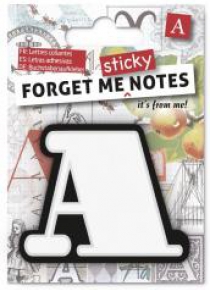 Forget me sticky notes kart samoprzylepne litera A