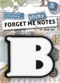 Forget me sticky notes kart samoprzylepne litera B