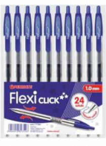 Długopis Flexi Click niebieski (24szt) PENMATE