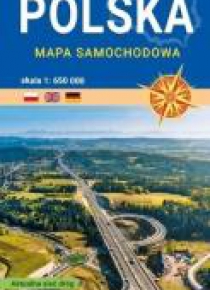 Mapa samochodowa. Polska 1:650 000